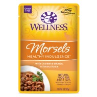 Wellness® Healthy Indulgence Morsels Adult Cat Food - Grain Free, Natural, Chicken & Salmon Wellness® Healthy Indulgence Morsels Adult Cat Food - Grain Free, Natural, Chicken & Salmon