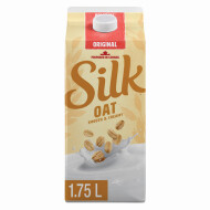 Silk Dairy Free Plant Based Oat Beverage, Original, Plain, 1.75 L