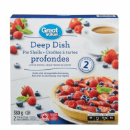 Great Value 9" Deep Dish Pie Shells 2 Count