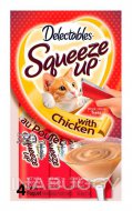 Delectables Cat Squeeze Ups Chicken, 4-pk