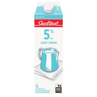 Sealtest 5% Light Cream, 1 L