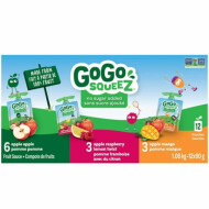 GoGo Squeez Fruit Sauce Pouches 12 Count