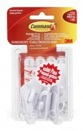 Command Small Utility Hooks Value Pack, White