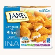 Janes Battered Fish Bites ~450g
