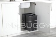 type A Double Pull-Out Waste Bin, 30-L