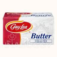 Gay Lea Unsalted Creamery Butter ~454g