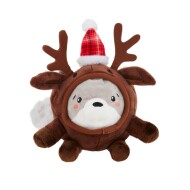 Merry & Bright&trade; Holiday Plush Reindeer Popper Dog Toy - Squeaker