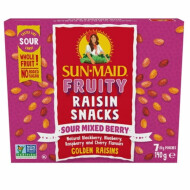 Sun-Maid Sour Mixed Berry Fruity Raisin Snacks ~140 g