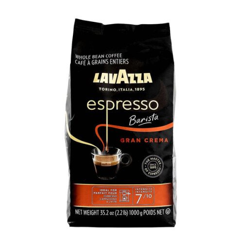 Lavazza Espresso Barista Gran Crema Whole Bean Coffee 1 kg Costco