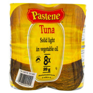 Pastene Solid Light Tuna In Vegetable Oil 8 Count