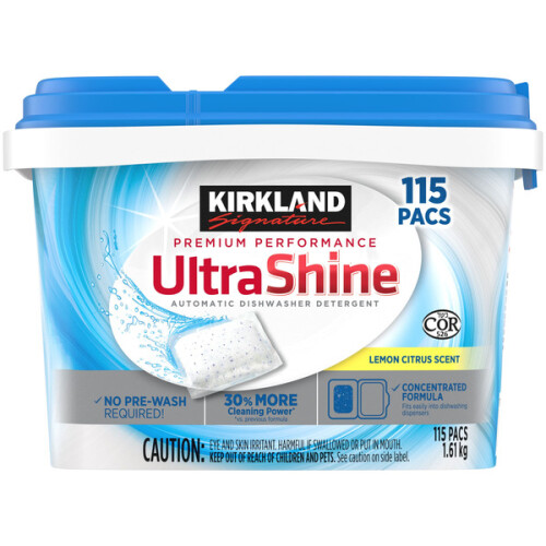Kirkland Signature Premium Performance Ultra Shine Automatic Dishwasher