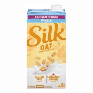 Unsweetened Vanilla Oat Plant-Based Beverage, Silk Oat 946 mL
