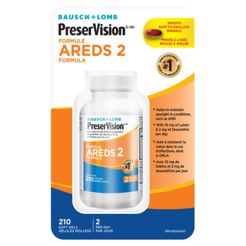 Bausch & Lomb PreserVision AREDS2 Formula Eye Vitamin & Mineral