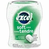 Excel Spearmint Flavoured Sugar Free Soft Chew Gum 40 Count