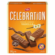 Leclerc Célébration Celebration Finger Cookies coated with Real Vanilla Wafer ~240 g