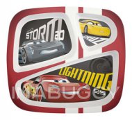 Disney Cars 3 3-Section Plate