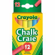 Crayola Assorted Colours Colourex Chalk 12 Count