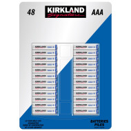 Kirkland Signature Alkaline AAA Batteries 48 Count