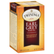 Twinings of London Earl Grey Black 20 ct. Tea Bags 1.41 oz. Box 1 Ea