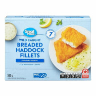 Great Value Crispy Breaded Haddock Fish Fillets 1Ea