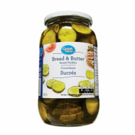 Great Value Bread & Butter Sweet Pickles, 1 L