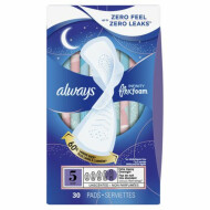 Always Infinity Number 5 Extra Heavy Overnight Pads 30 Count