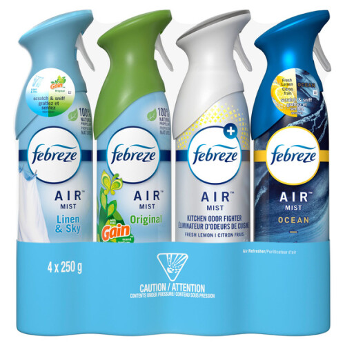 Febreze Air Refresher Variety Pack, 4 x 250 g Costco, Edmonton