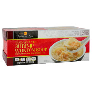 Authentic Asia Frozen Hand-Wrapped Shrimp Wonton Soup, 6 x 145 g