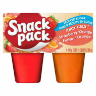 Snack Pack Reduced Sugar Strawberry Orange Juicy Gels ~396 g