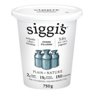 3.6% Creamy Plain Yogurt 750 g
