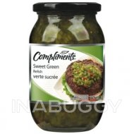 Compliments Relish Sweet Green 375ML