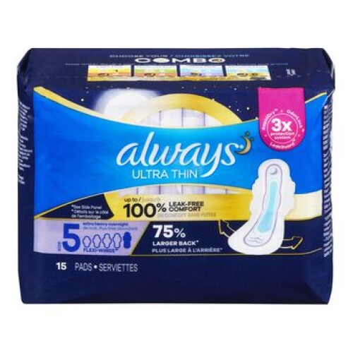 Long Maxi Sanitary Napkins with Wings