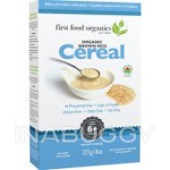 First Foods Organics Cereal Brown Rice 227G