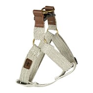 Beaver Canoe Braided Dog Harness - Cream