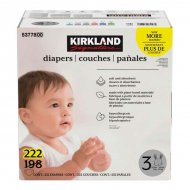 Kirkland Signature Size 3 Diapers 22 Count