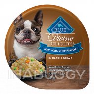 BLUE Divine Delights™ Small Breed Dog Food - Natural, New York Strip Flavor, In Gravy - Beef, 3.5 Oz