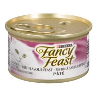 Beef flavoured feast pâté for cats, Fancy Feast 85 g