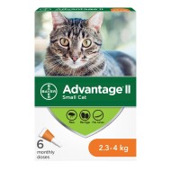 Advantage® II Small Cat Once-A-Month Topical Flea Treatment - 2.3 to 4 kg