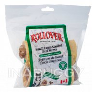 Rollover Roasted Stuffed Beef Bones Premium Dog Treats - Lamb & Rice