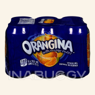 Orangina with Orange Pulp Sparkling Beverage, 6x355mL