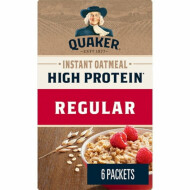 Quaker Regular High Protein Instant Oatmeal 6 Count