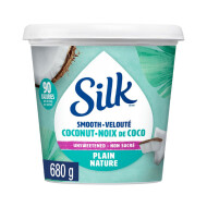 Silk Coconut Yogurt Style, Plain, Unsweetened, Plant Based Dairy Free Yogurt ~680 g