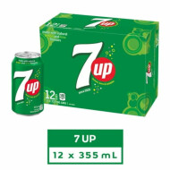 7UP Lemon Lime Soft Drink, 12 x 355 ml