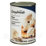 Compliments Whole Mushrooms 284 ml
