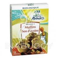 Moulin Abénakis oat bran - organic Muffin mix 450 g