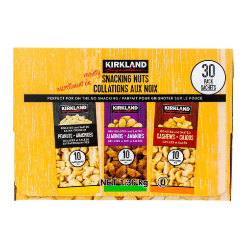 Kirkland Signature Snacking Nuts Variety Pack 30 Count Costco