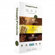 SimplyProtein Plant Based Protein Bars Variety Pack, 15 x 40 g