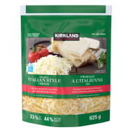Kirkland Signature Italian Style Shredded Cheese, 2 x 625 g