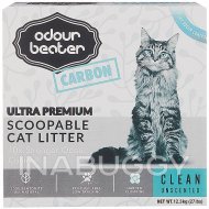 Odour Beater Carbon Cat Litter - Scoopable, Clean Unscented, 12.3 kg