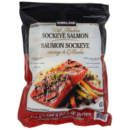 Kirkland Signature Frozen Wild Alaskan Sockeye Salmon ~1.36 kg